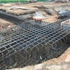 Rebar cages for a very large footing